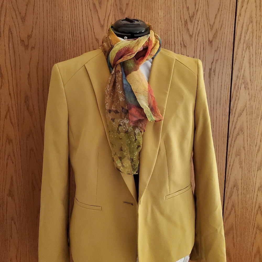 NWT Mustard Yellow Blazer Nine West